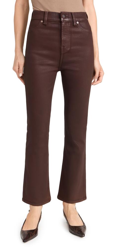 7 For All Mankind Hight Waist Slim Kick Trousers Brunette Cover