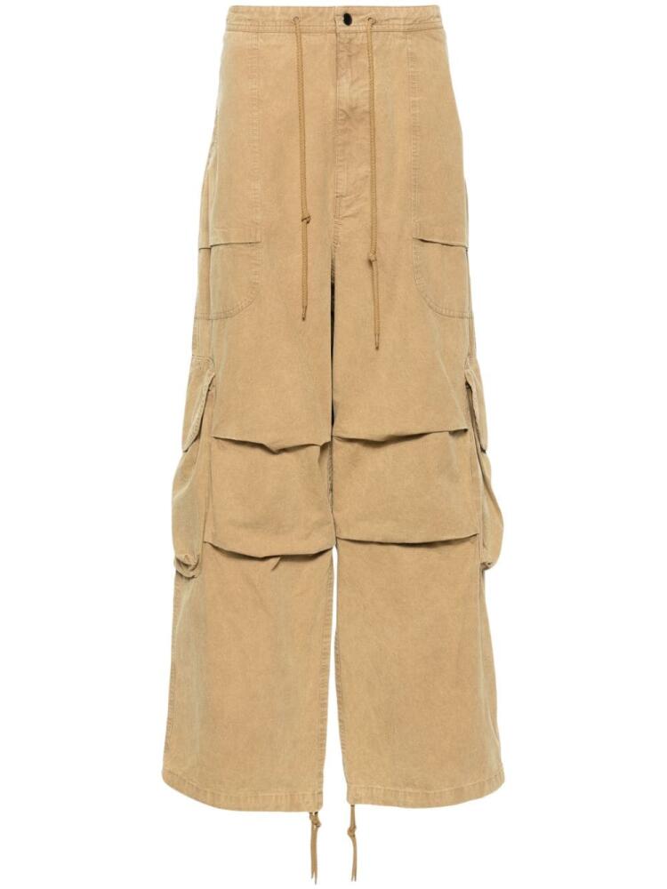 ENTIRE STUDIOS distressed-effect cargo trousers - Neutrals Cover