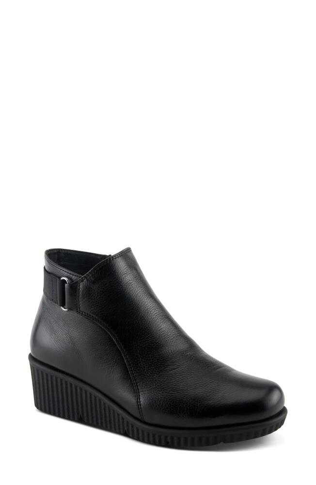 Spring Step Abruzzo Platform Wedge Bootie in Black Cover