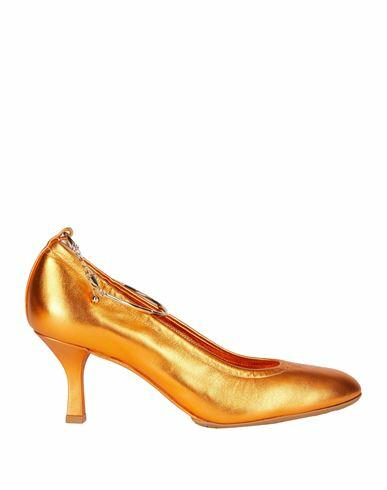 Casadei Woman Pumps Orange Leather Cover