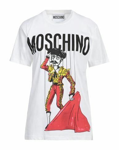 Moschino Woman T-shirt White Cotton Cover