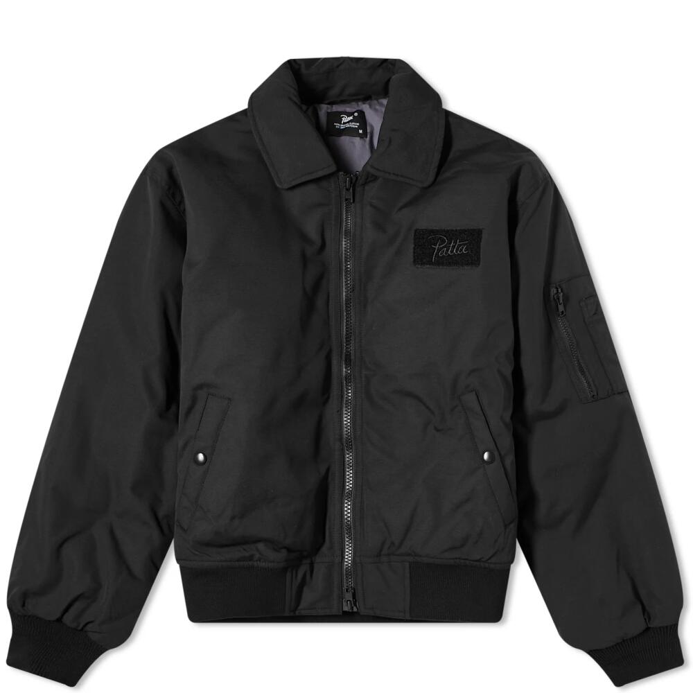 Patta Men's Jet Nylon Bomber Jacket in Black Cover