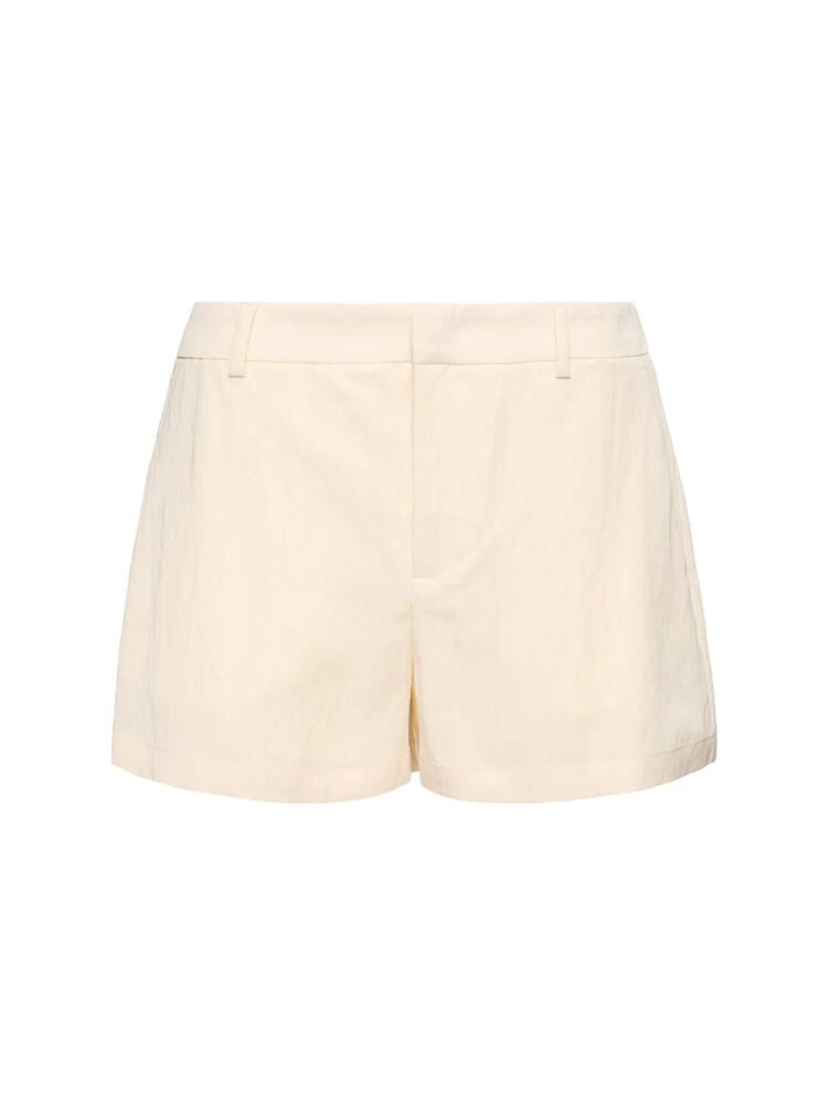 BLUMARINE Washed Gabardine Shorts Cover