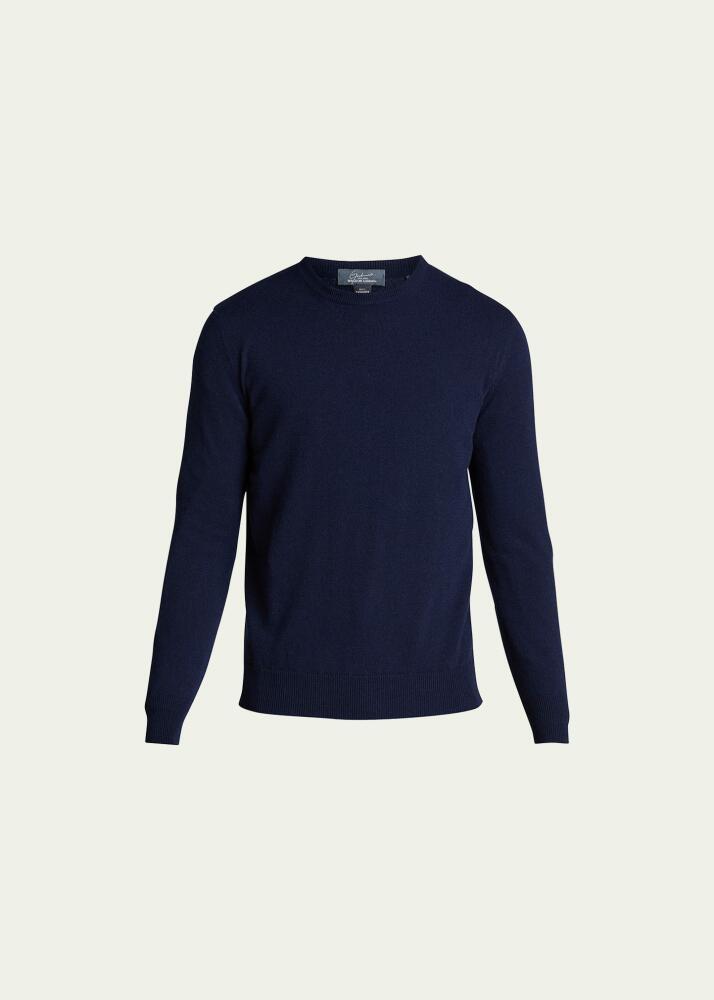 Bergdorf Goodman Men's Solid Cashmere Crewneck Sweater Cover