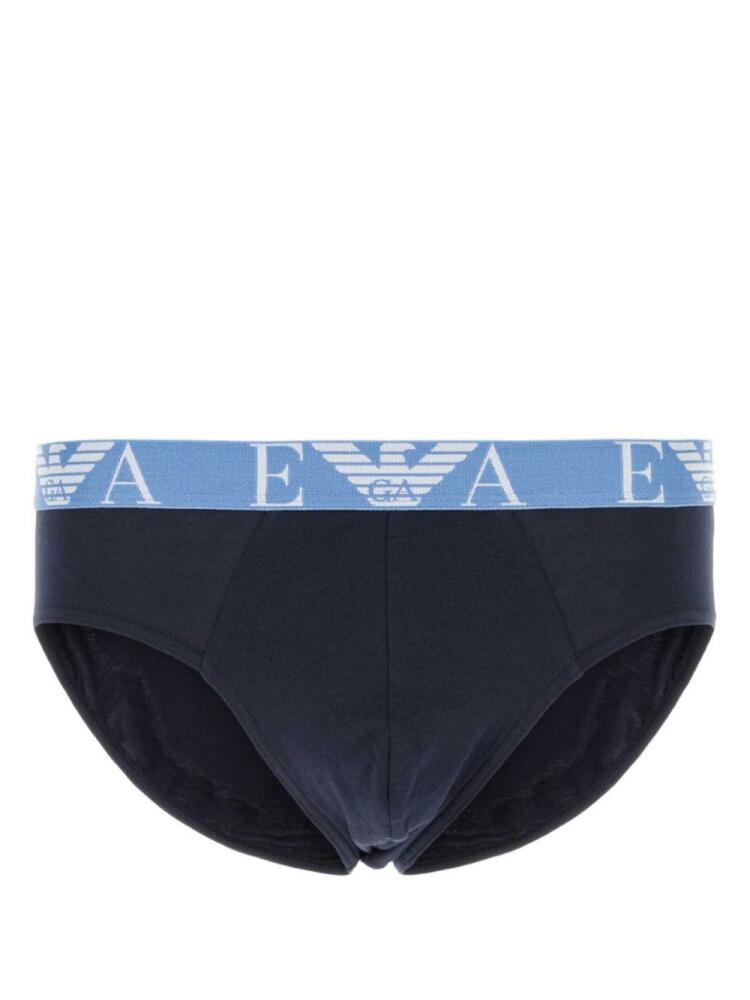 Emporio Armani logo briefs - Blue Cover