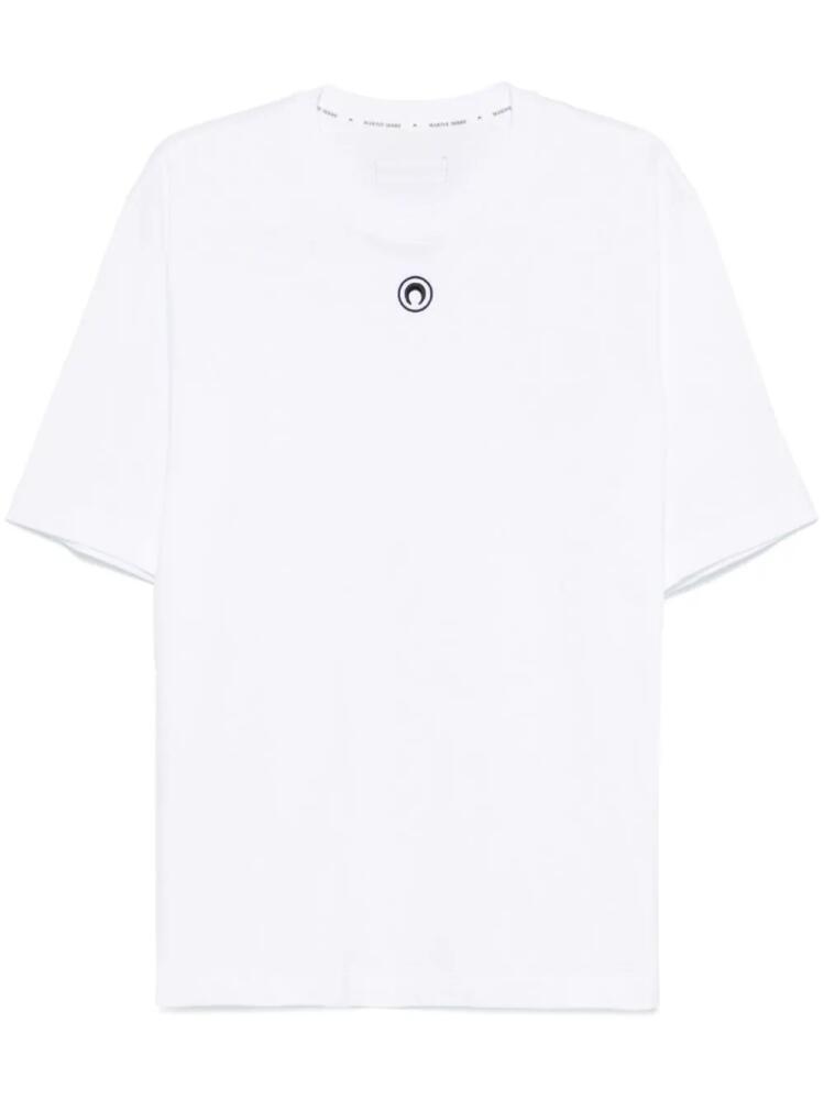 Marine Serre organic cotton T-shirt - White Cover