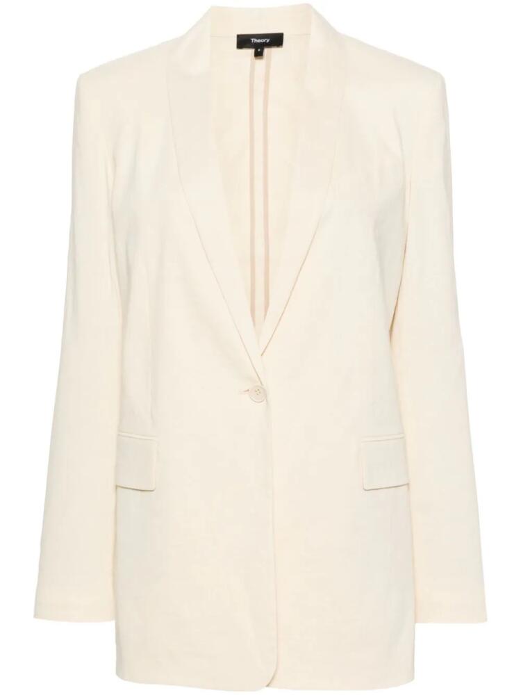 Theory shawl-lapels single-breasted blazer - Neutrals Cover