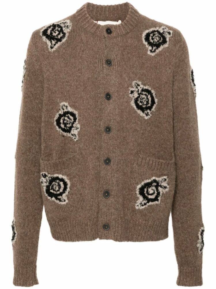 Baziszt highland wool cardigan - Brown Cover