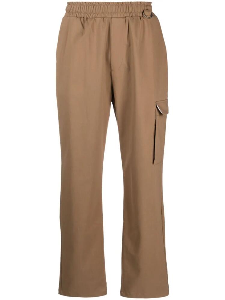 Family First elasticated-waistband cargo trousers - Brown Cover