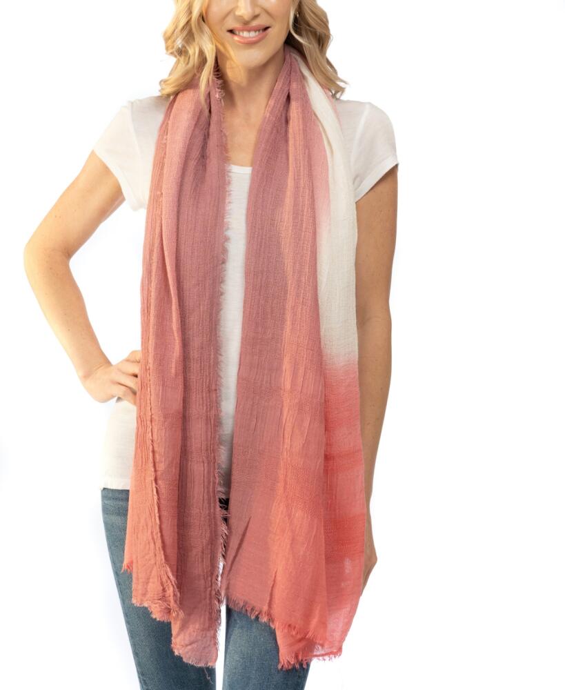 Vince Camuto Dip Dye Border Wrap Scarf - Blush Cover