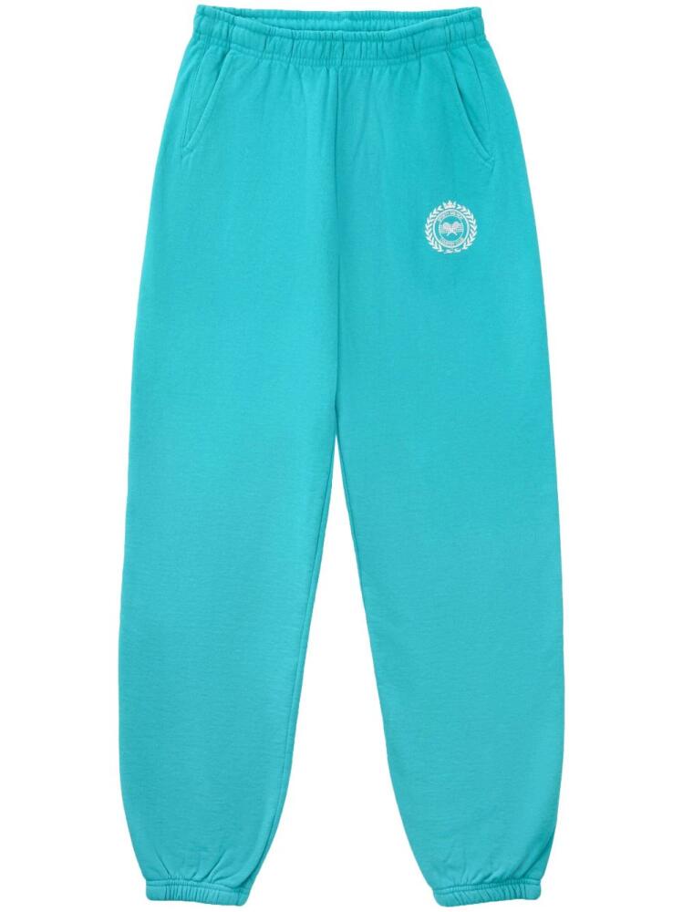 Sporty & Rich Crest cotton track pants - Blue Cover