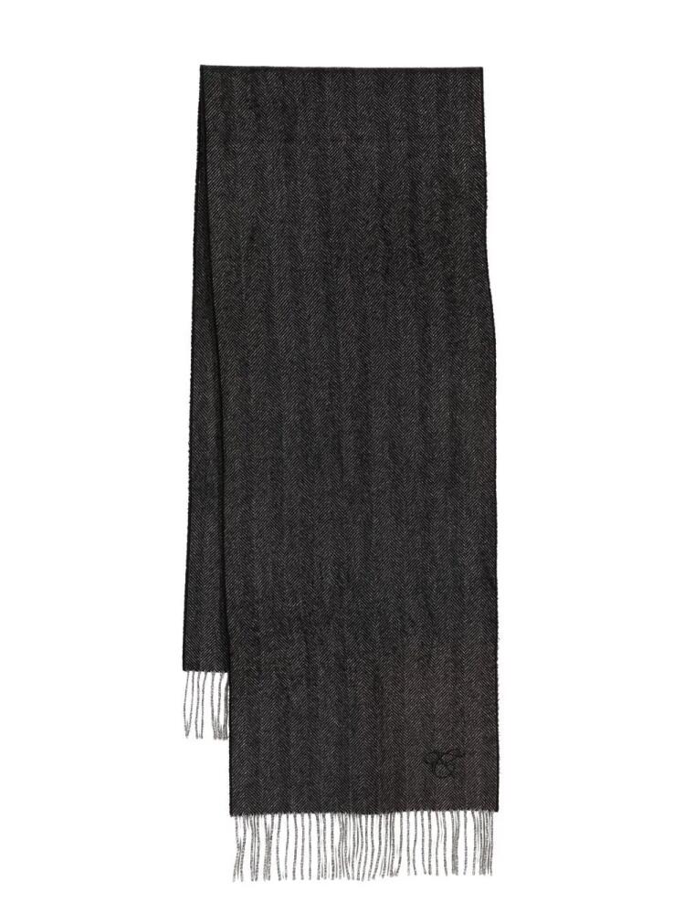 Canali chevron-knit cashmere scarf - Grey Cover