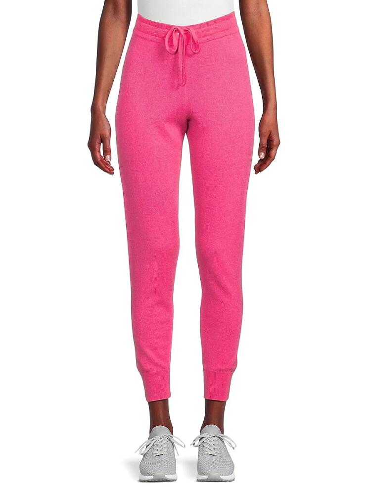 Saks Fifth Avenue Women's 100% Cashmere Joggers - Azalea Pink Cover