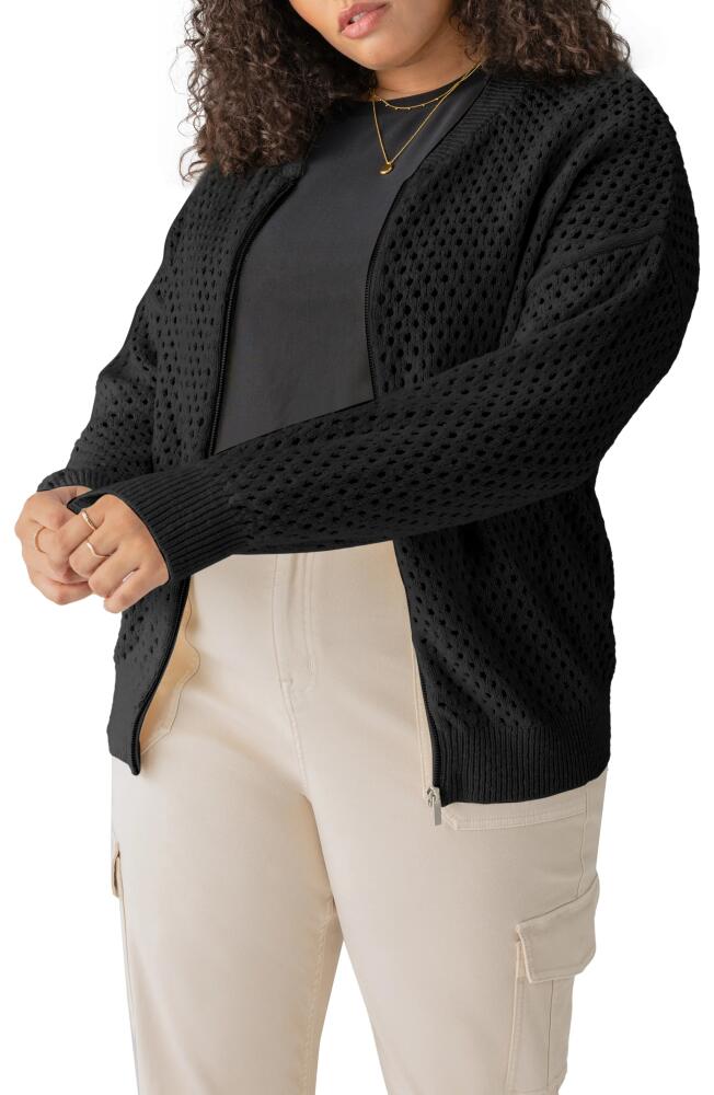 Sanctuary Open Stitch Sweater in Black Cover