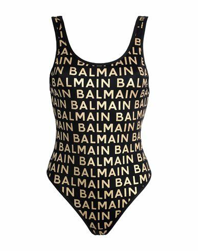 Balmain Woman One-piece swimsuit Black Polyamide, Elastane Cover