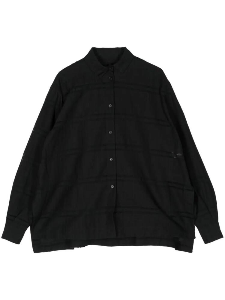 Henrik Vibskov long-sleeve striped shirt - Black Cover