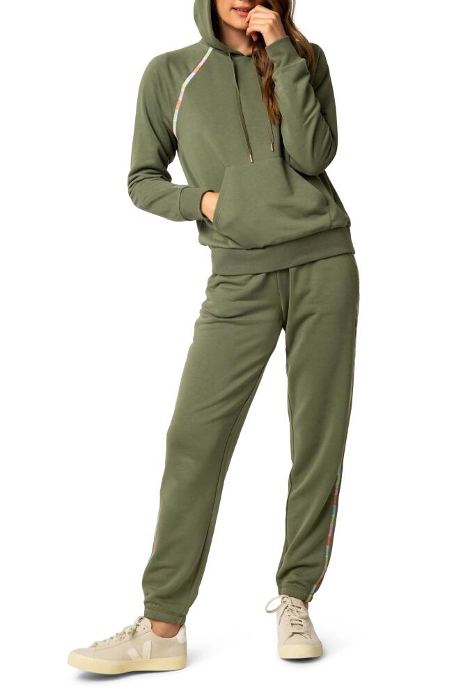 PJ Salvage Postive Vibes Brushed Fleece Pajamas in Pine Cover