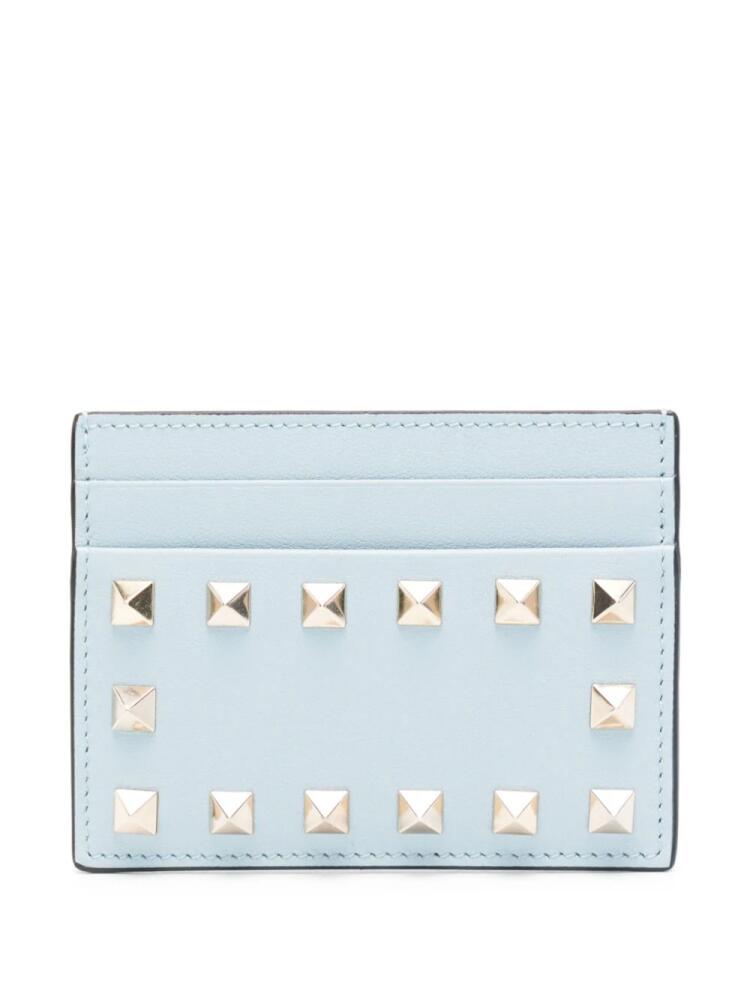 Valentino Garavani Rockstud leather cardholder - Blue Cover