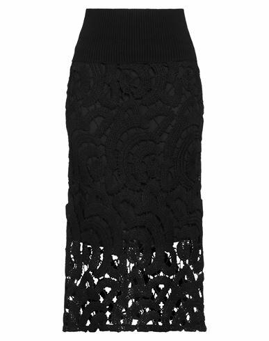 Fabiana Filippi Woman Midi skirt Black Acrylic, Wool, Polyamide, Polyester, Virgin Wool Cover