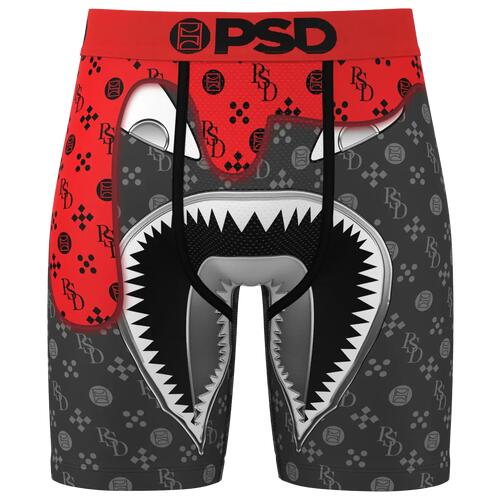 PSD WF Lux Drip Briefs - Mens Grey/Red Cover