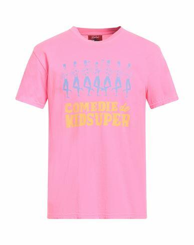 Kidsuper Studios Man T-shirt Fuchsia Cotton Cover