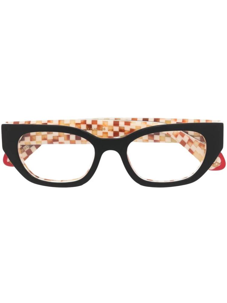 Etnia Barcelona Brutal 6 butterfly-frame glasses - Black Cover