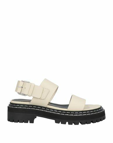 Proenza Schouler Woman Sandals Ivory Soft Leather Cover