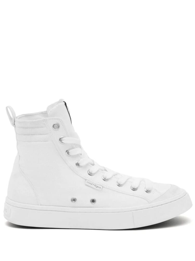 Courrèges Canvas 01 high-top sneakers - White Cover