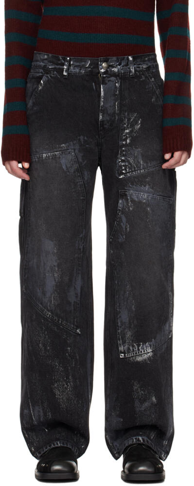 Andersson Bell Black Coated Jeans Cover