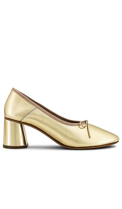 Mansur Gavriel Dream Pump in Metallic Gold Cover