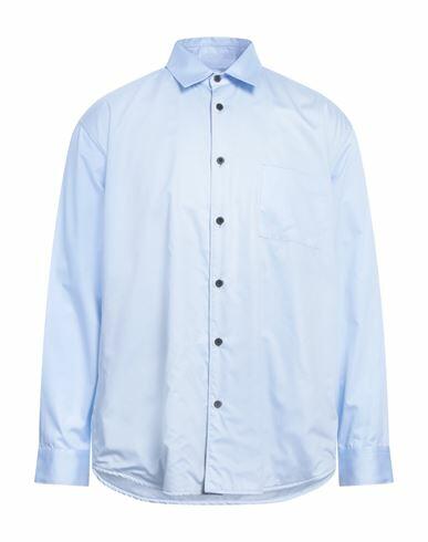 Gr10k Man Shirt Sky blue Cotton Cover