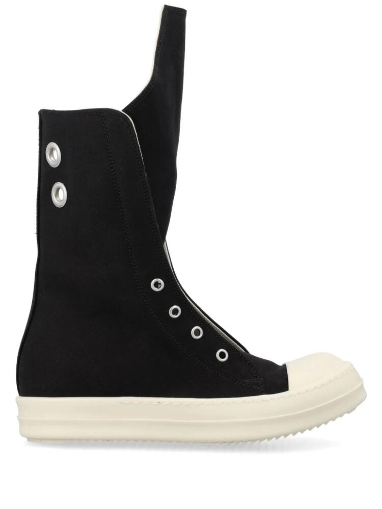 Rick Owens DRKSHDW Lido high-top suede sneakers - Black Cover