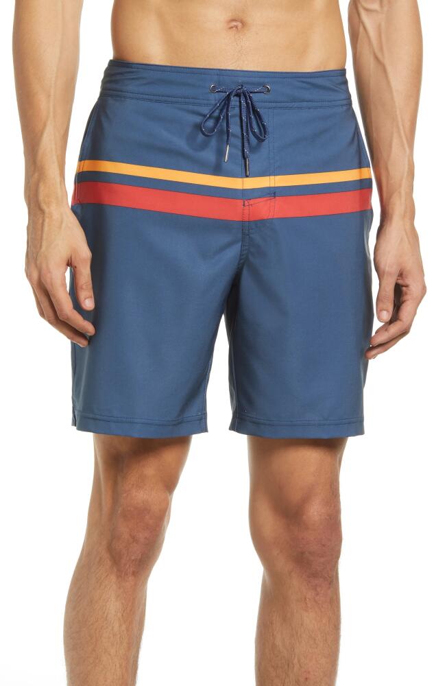 Fair Harbor The Ozone Swim Trunks in Red Comp Stripe Cover