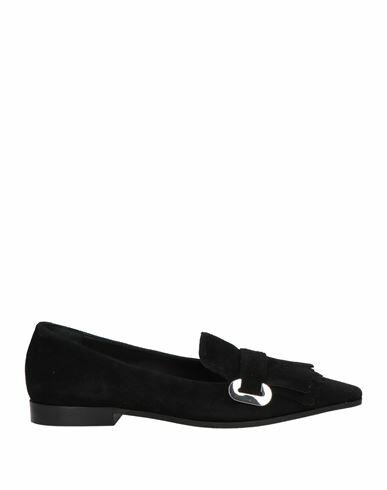 Carmens Woman Loafers Black Leather Cover