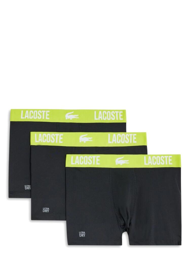 Lacoste logo-waistband boxers (pack of three) - Black Cover