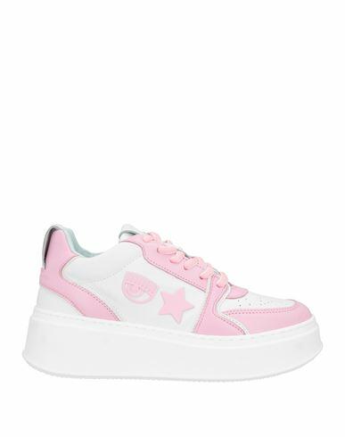 Chiara Ferragni Woman Sneakers Pink Leather Cover