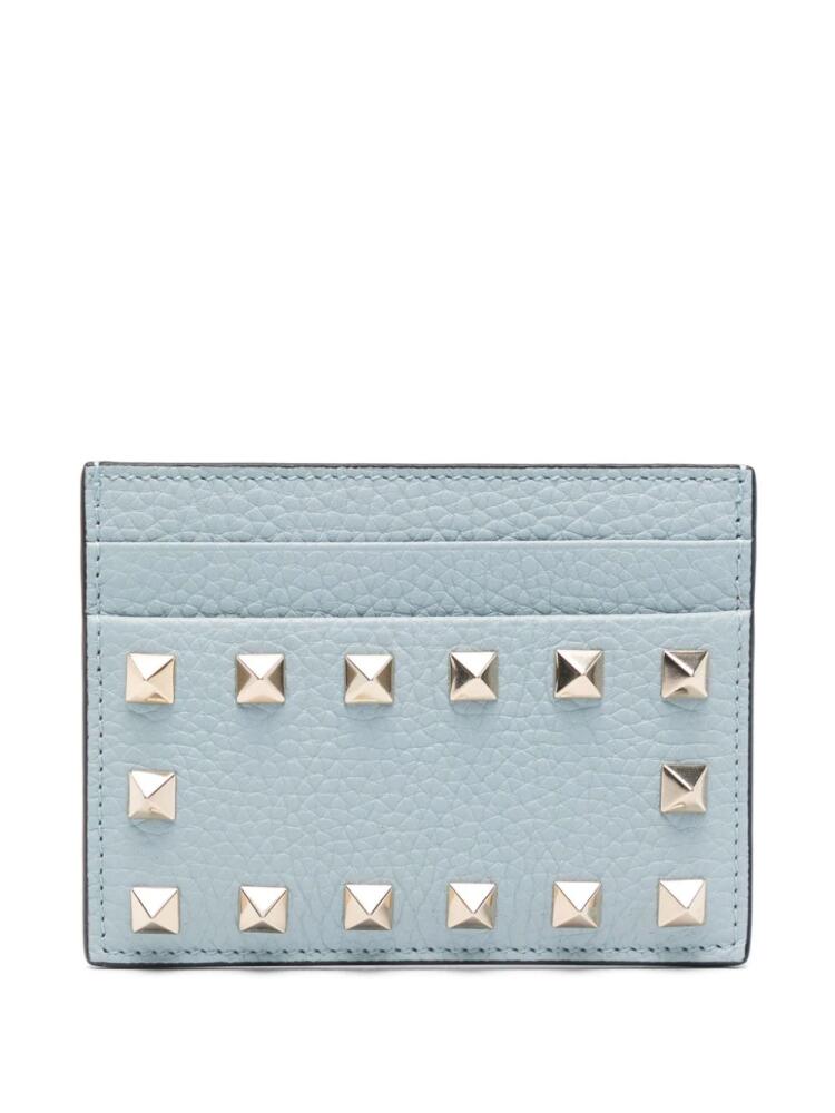 Valentino Garavani Rockstud leather cardholder - Blue Cover