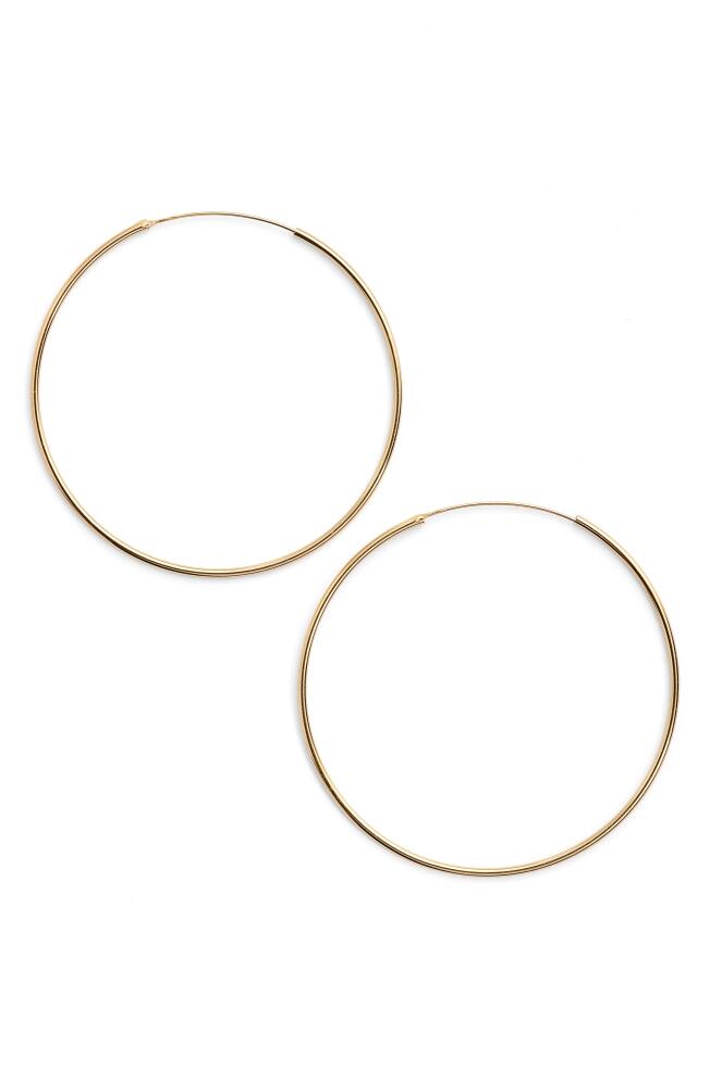 Argento Vivo Sterling Silver Argento Vivo Extra Large Endless Hoop Earrings in Gold Cover