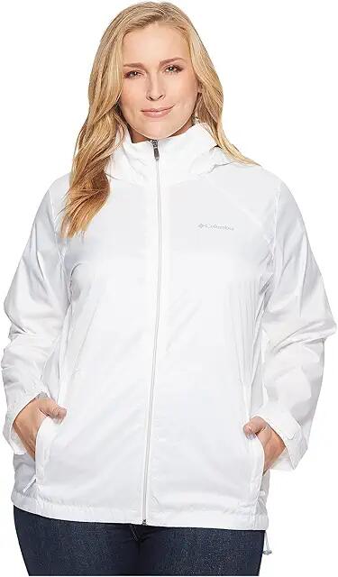 Columbia Plus Size Switchback III Jacket (White) Women's Coat Cover