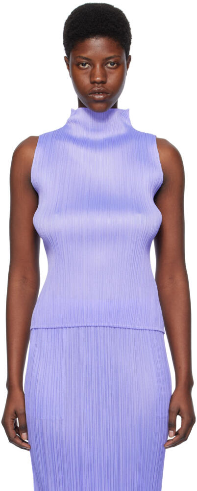 PLEATS PLEASE ISSEY MIYAKE Blue Basics Tank Top Cover