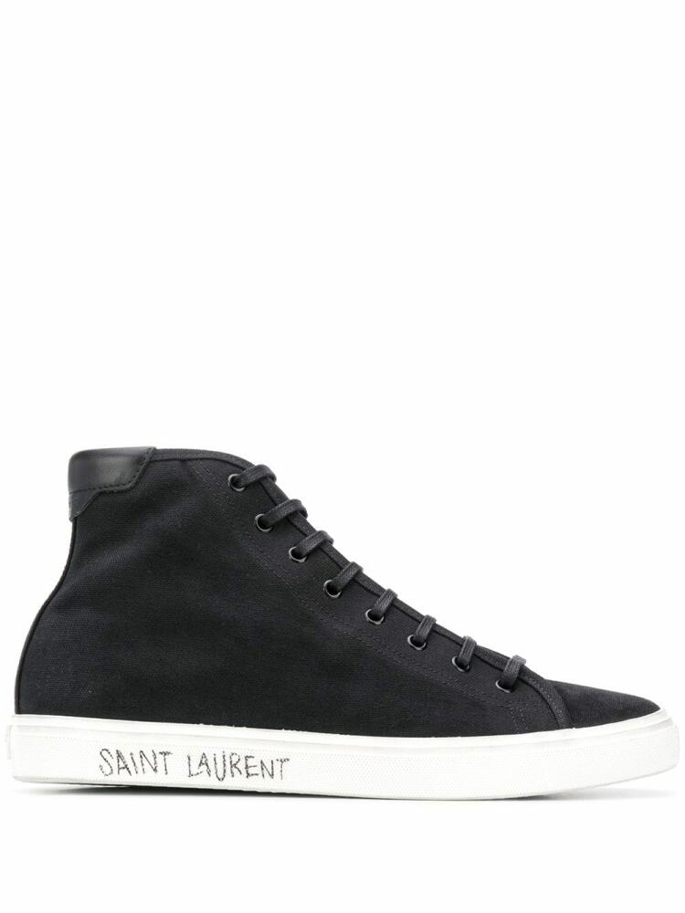 Saint Laurent Malibu high-top sneakers - Black Cover