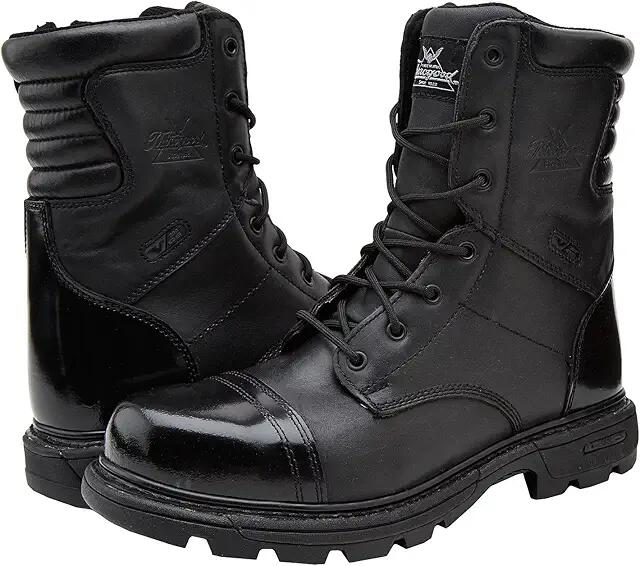 Thorogood 8 Inch Side Zipper Work Boot (Black) Men's Work Boots Cover