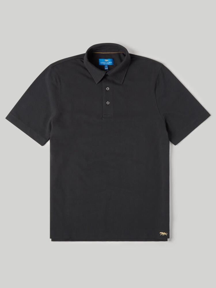 Robert Talbott Walker Short Sleeve Polo in Black Cover