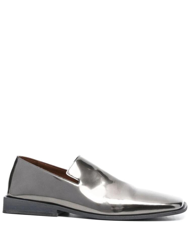 Marsèll metallic square-toe loafers - Silver Cover