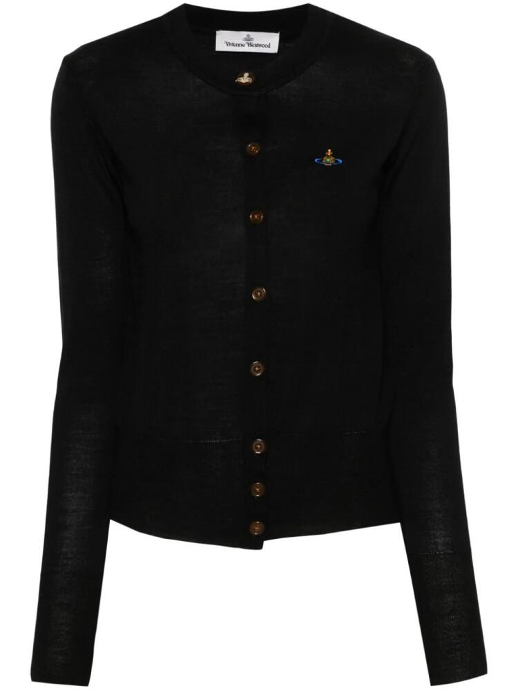 Vivienne Westwood Orb-embroidered cardigan - Black Cover