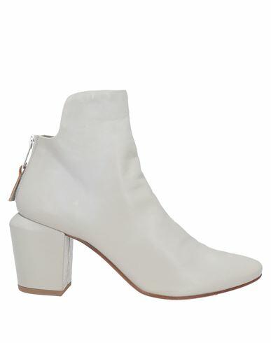 Elena Iachi Woman Ankle boots Light grey Soft Leather Cover