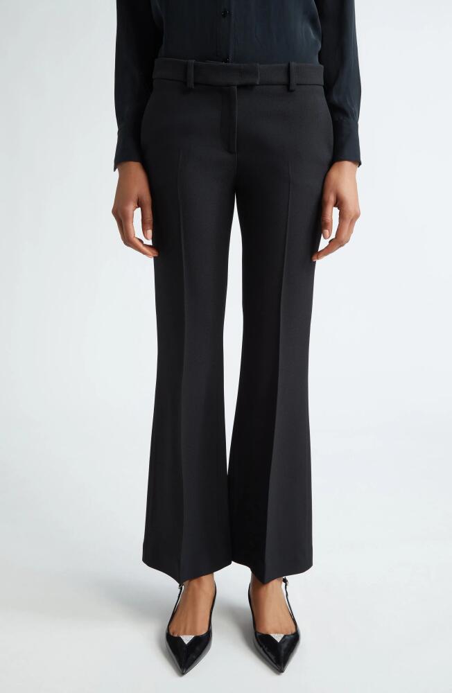 Michael Kors Collection Haylee Crepe Flare Leg Trousers in Black Cover