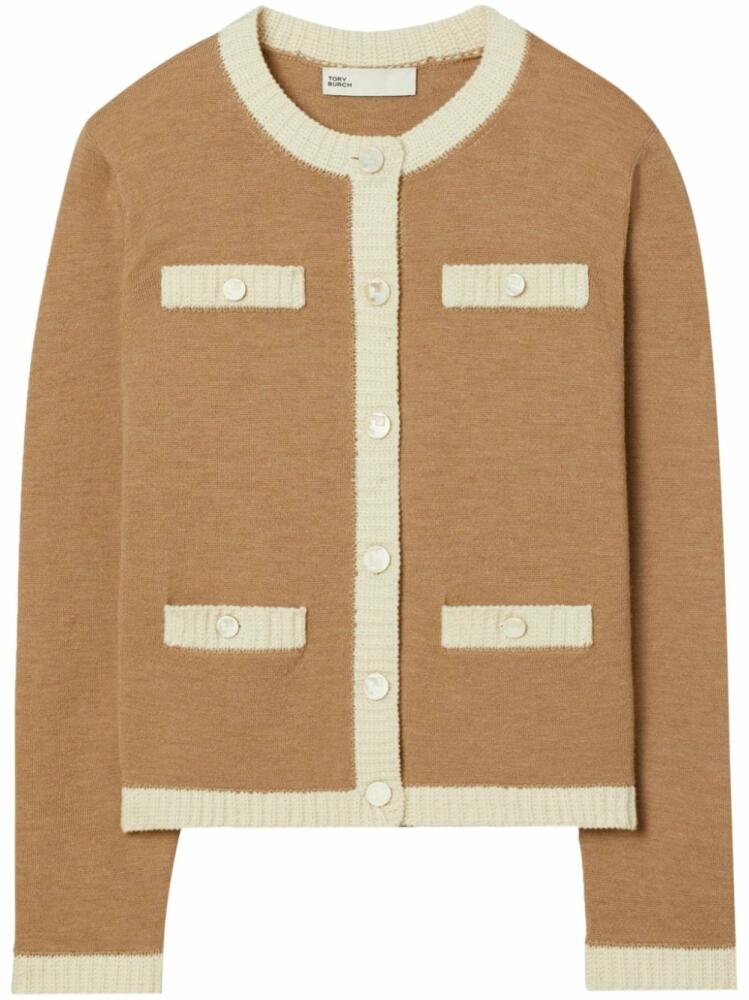 Tory Burch Kendra Cardigan - Neutrals Cover