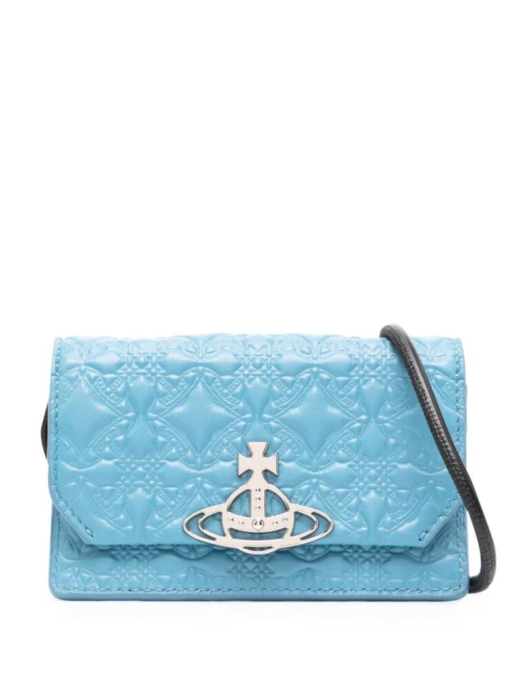 Vivienne Westwood embossed-leather wallet - Blue Cover