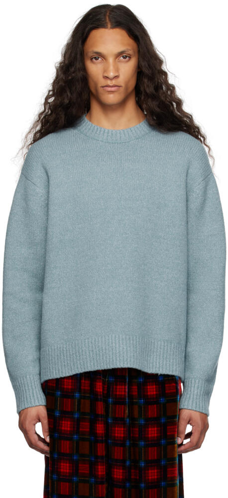 Acne Studios Blue Crewneck Sweater Cover